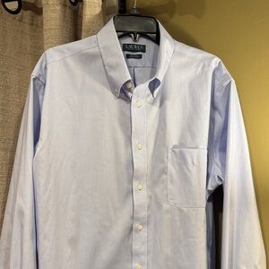 Ralph Lauren Men's Light Blue Dress Shirt